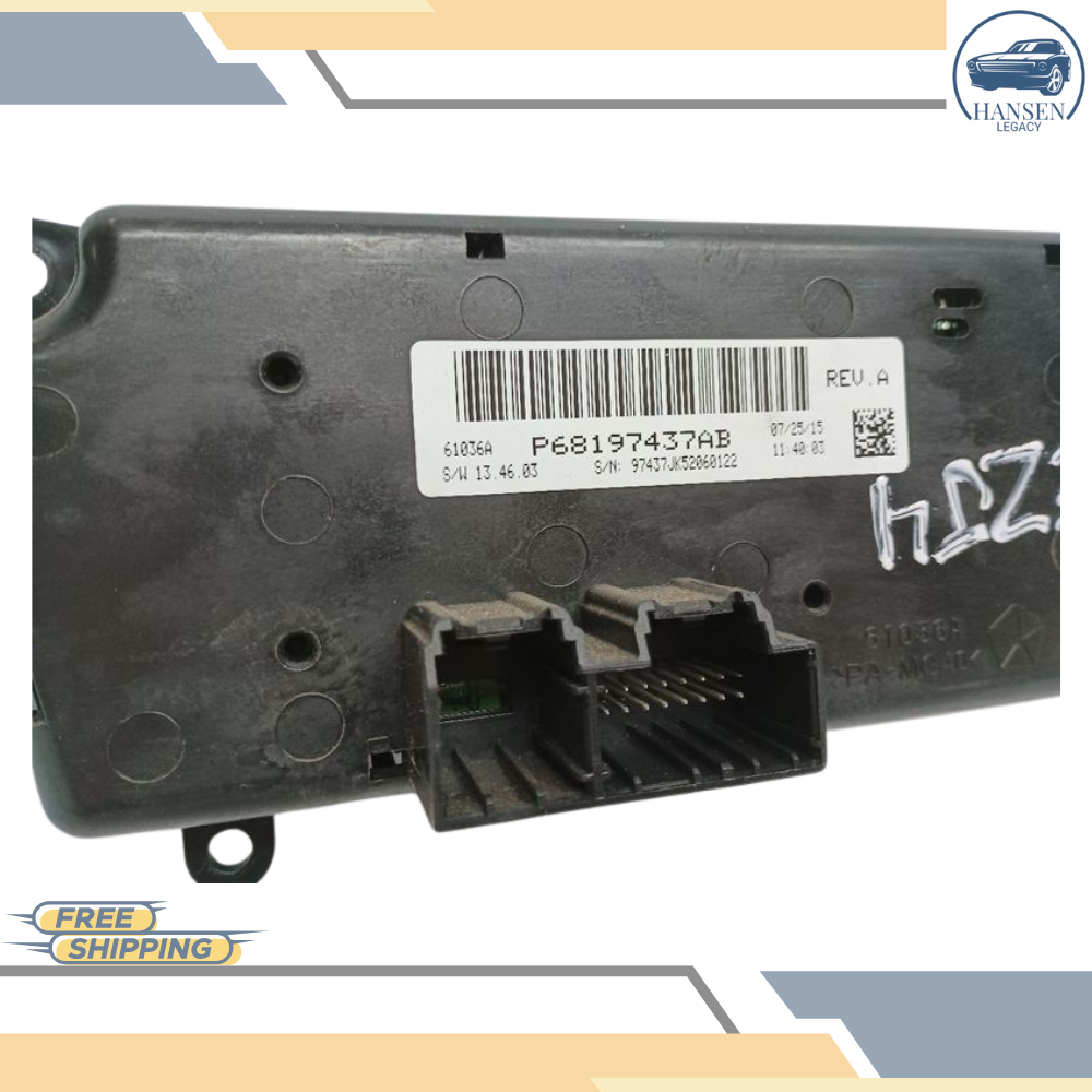 2014–2018 Jeep Wrangler Heater AC Temperature Control OEM — view 5