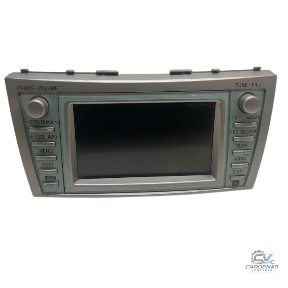 2007–2009 TOYOTA CAMRY HYBRID AM FM NAVIGATION SAT MP3/CD/DVD PLAYER RADIO E7011 — view 1