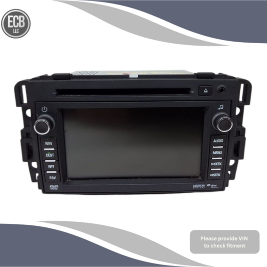 2010–2012 Chevrolet Traverse Navigation Radio Receiver with Display OEM — view 1