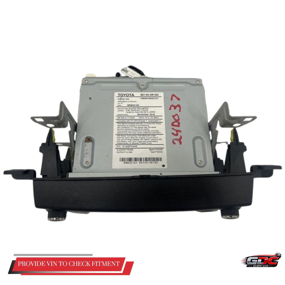 2016–2018 Toyota Rav4 AM FM CD Sirius XM Audio Radio Player Display Screen OEM — view 3