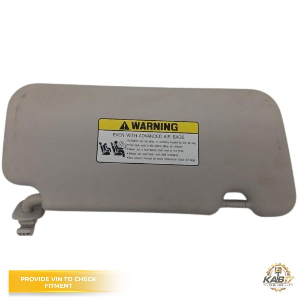 2020–2023 Hyundai Venue LH Driver Sunvisor Sun Visor with Mirror OEM — view 1