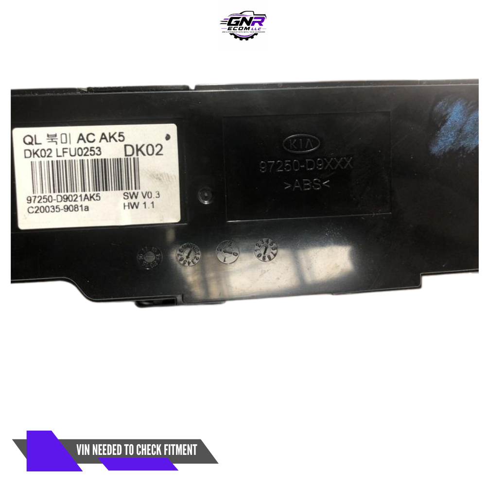 2017–2019 Kia Sportage Manual A/C AC Heater Temperature Control OEM — view 2