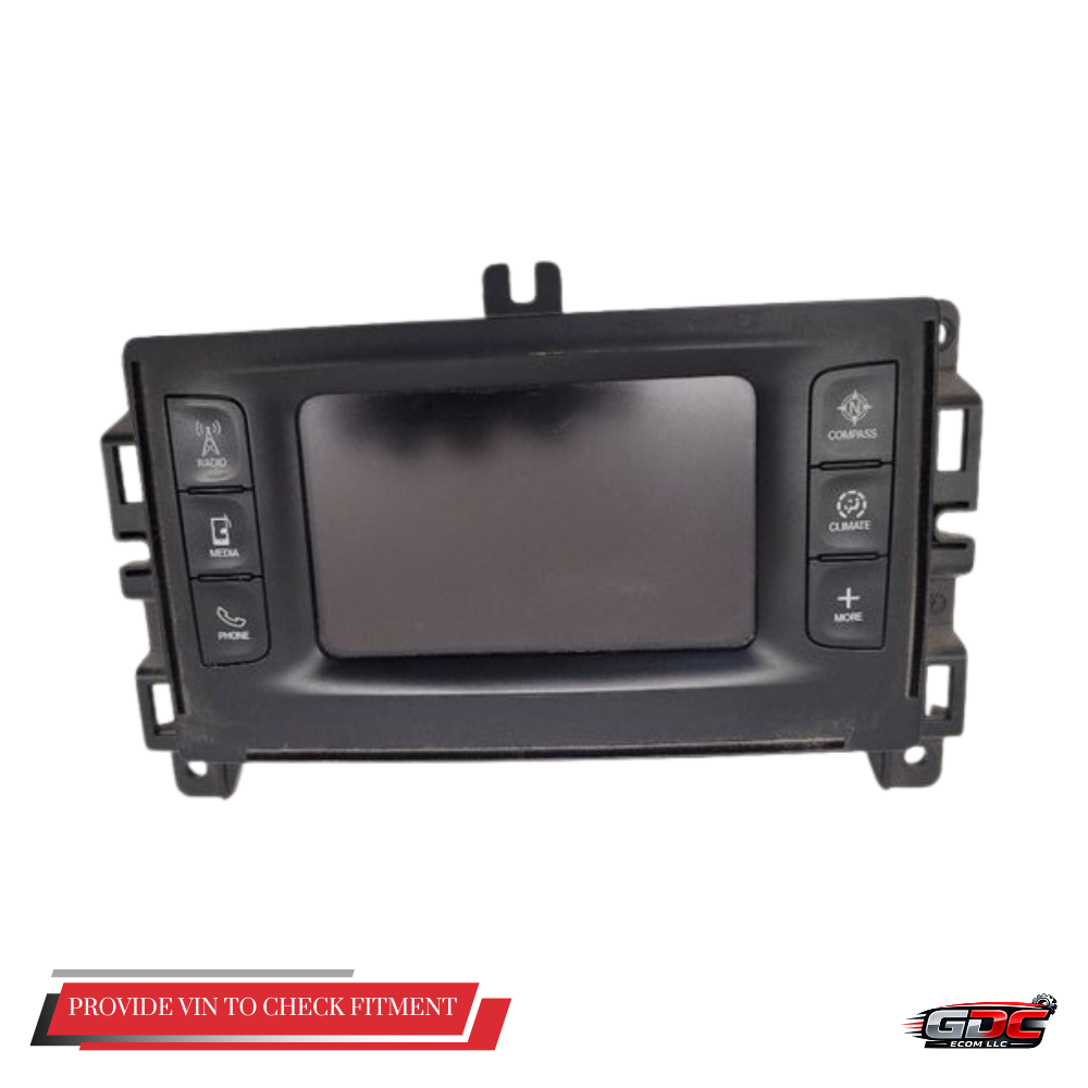 2016 Jeep Cherokee Display Screen Bluetooth Radio Receiver OEM 68237070AD — view 1
