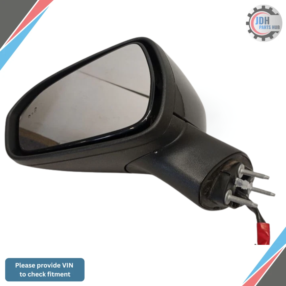 2019–2020 Ford Fusion Left Driver Side View Door Mirror with Blind Spot Black OEM — view 1