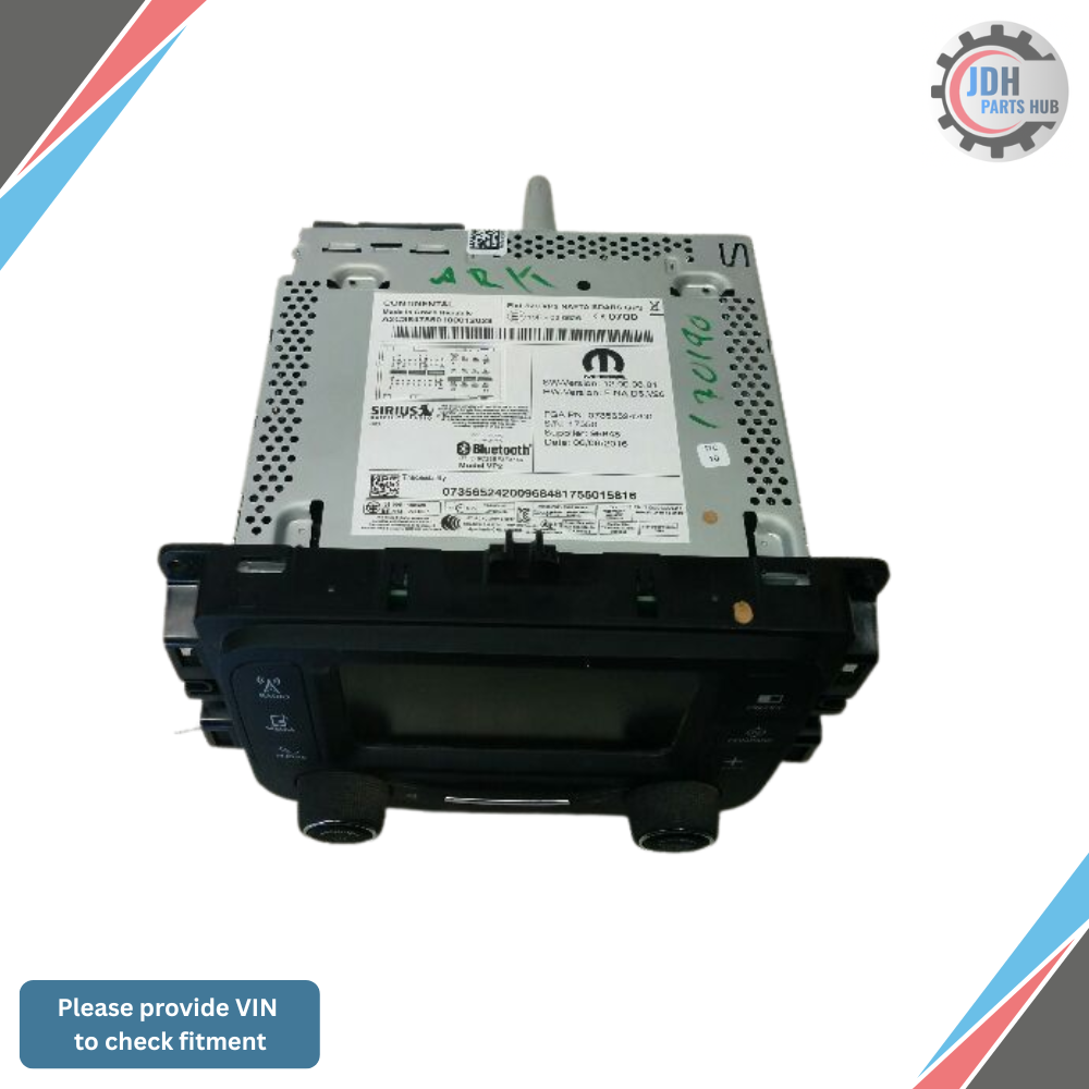 2015–2017 Jeep Renegade AM FM Radio Receiver With Display Screen OEM — view 3