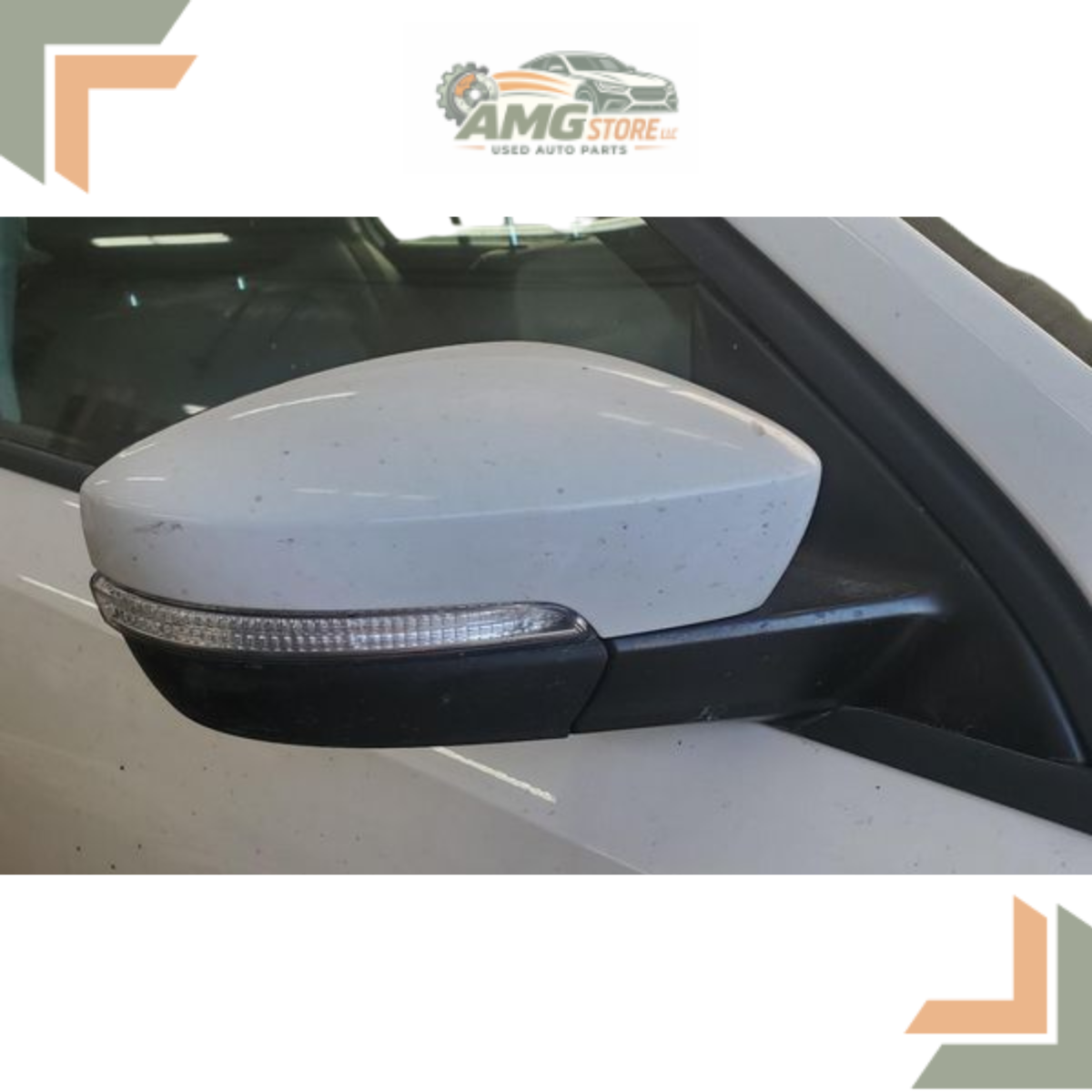 2011–2016 Volkswagen Jetta Right Passenger Side View Door Mirror White OEM — view 3