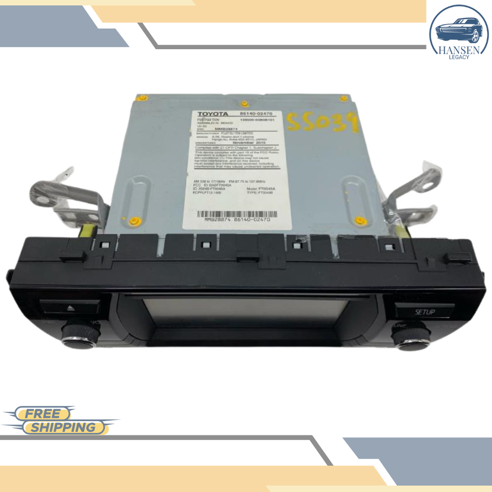 2015–2016 Toyota Corolla Radio Display Receiver AM FM CD 100571 OEM — view 4