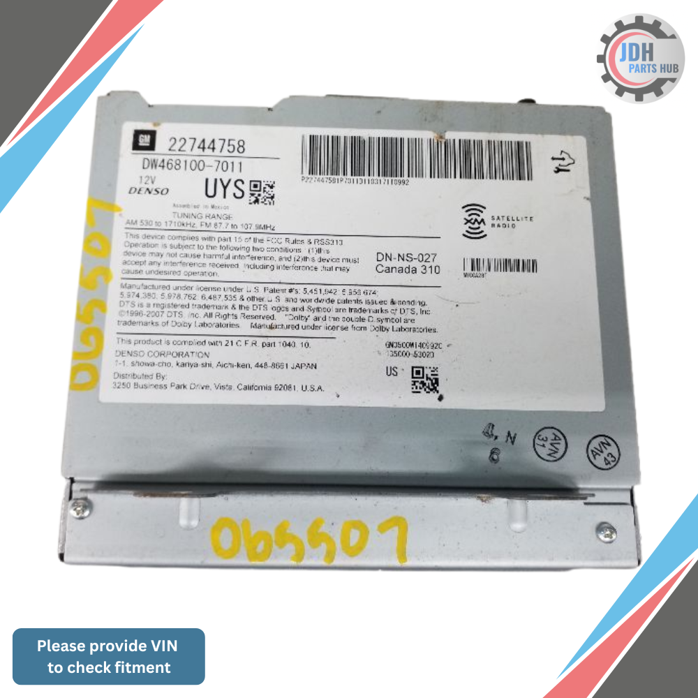 2011 Chevrolet Cruze Equinox AM-FM-XM-CD-DV<wbr/>D-40GB Radio Receiver OEM — view 3