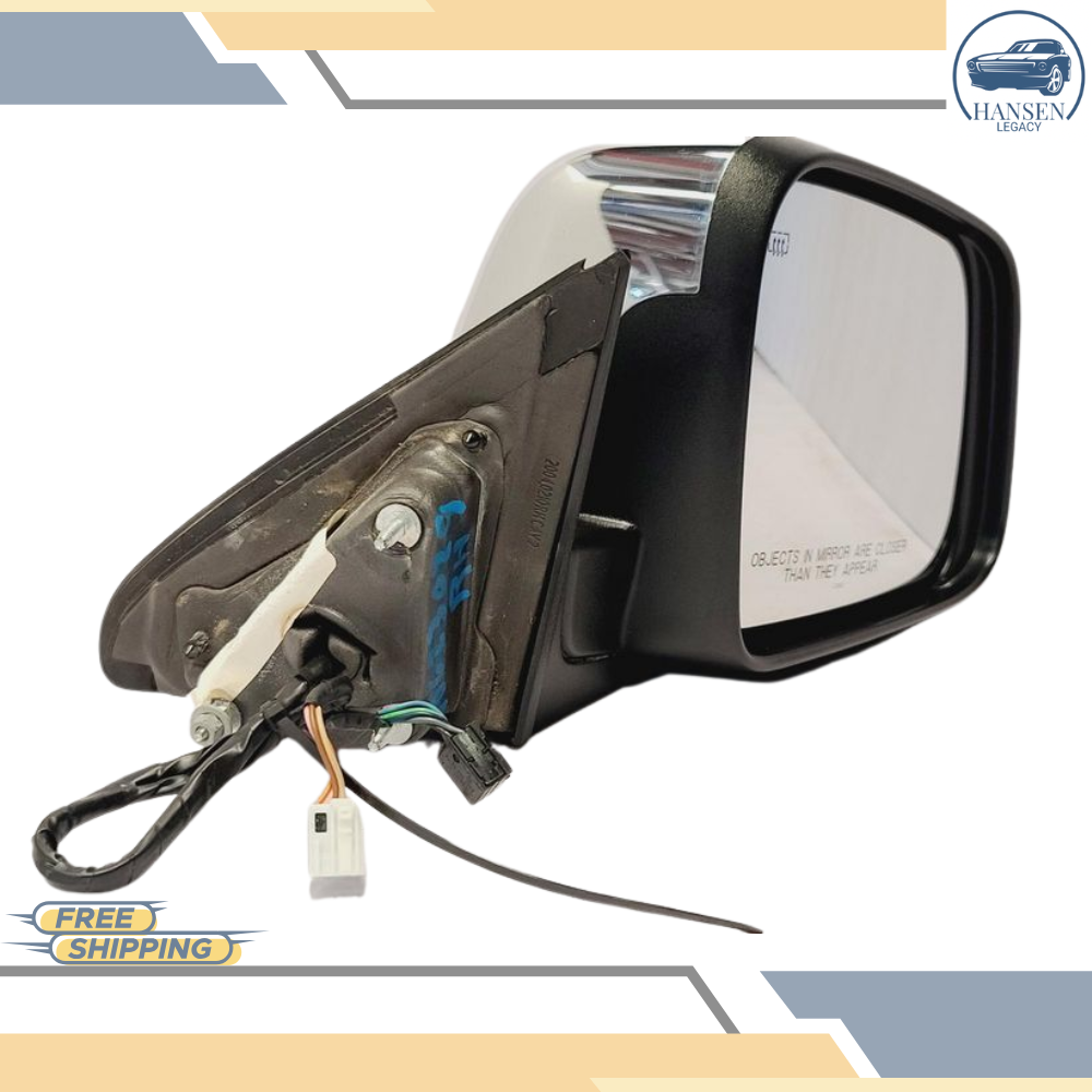 2011–2018 Jeep Grand Cherokee Right Passenger Side View Power Door Mirror Chrome — view 2