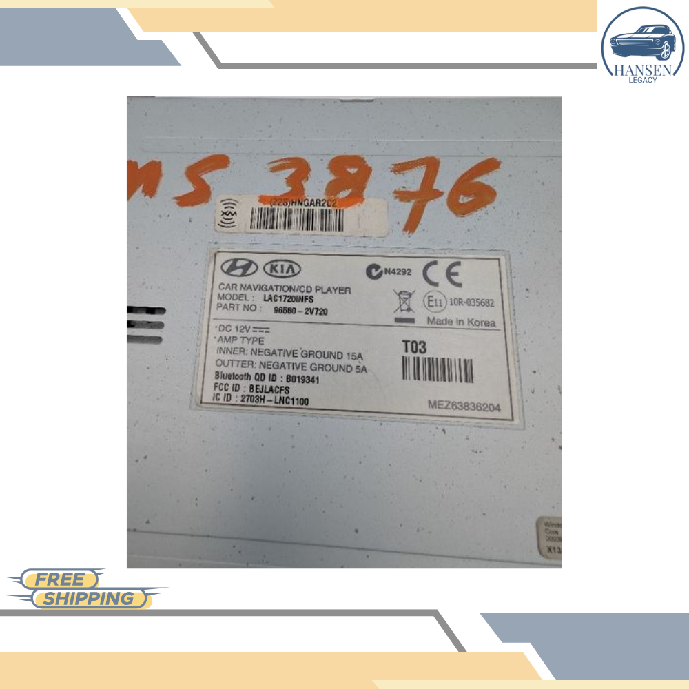 2012–2015 Hyundai Veloster Radio Display Receiver Satellite CD OEM — view 4
