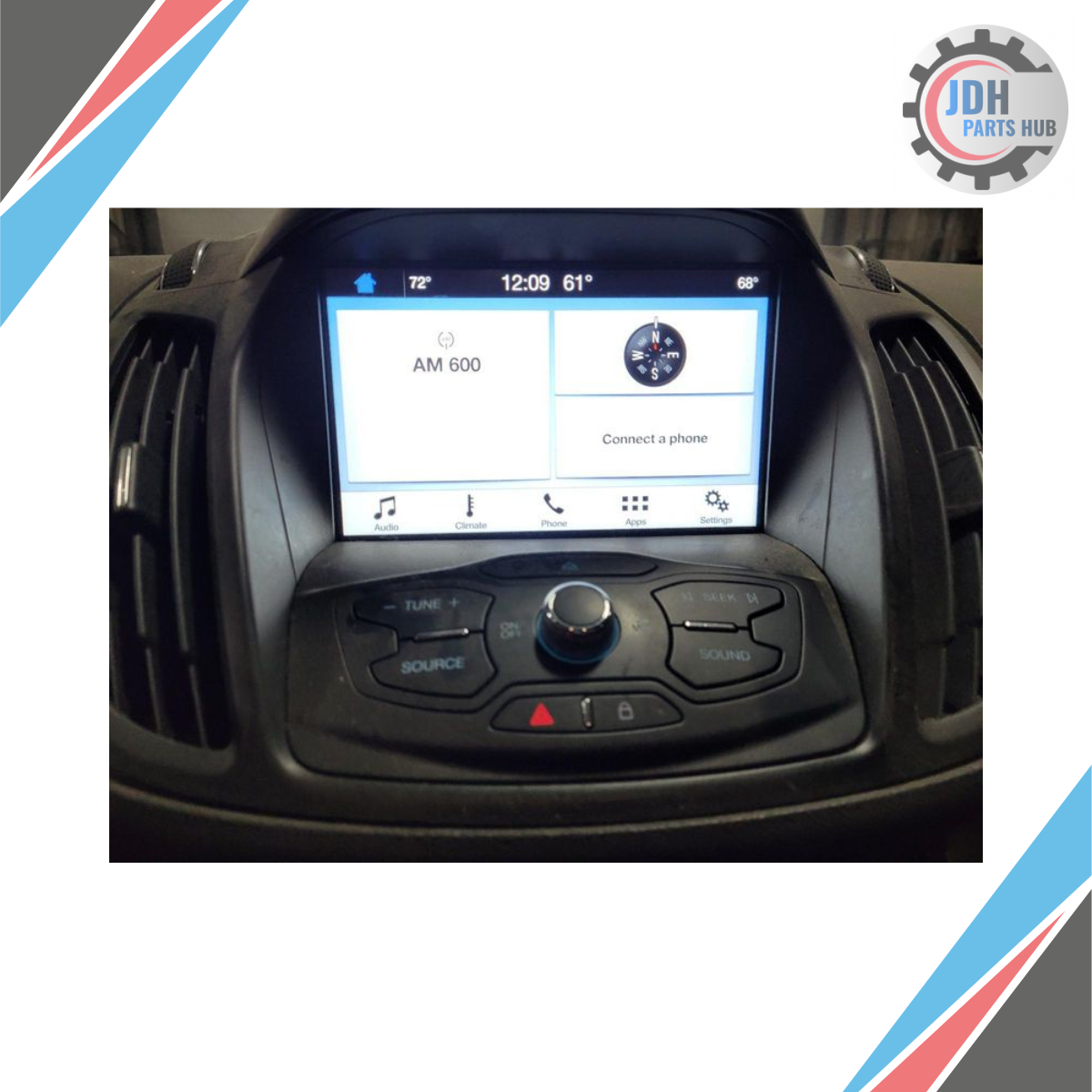 2015–2016 Ford Escape AM FM CD Radio Receiver OEM — view 5