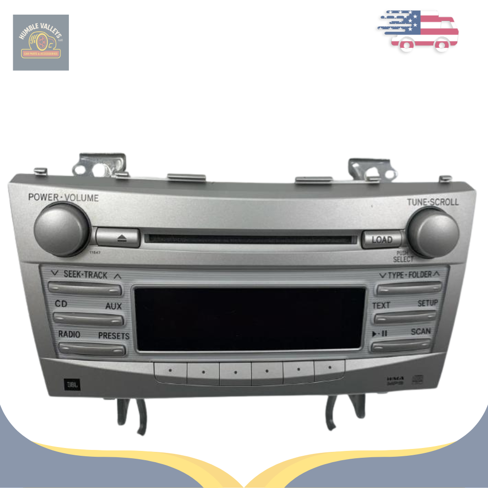 2010–2011 Toyota Camry without navigation AM-FM-CD Player Face ID 11847 OEM 10 11 — view 1
