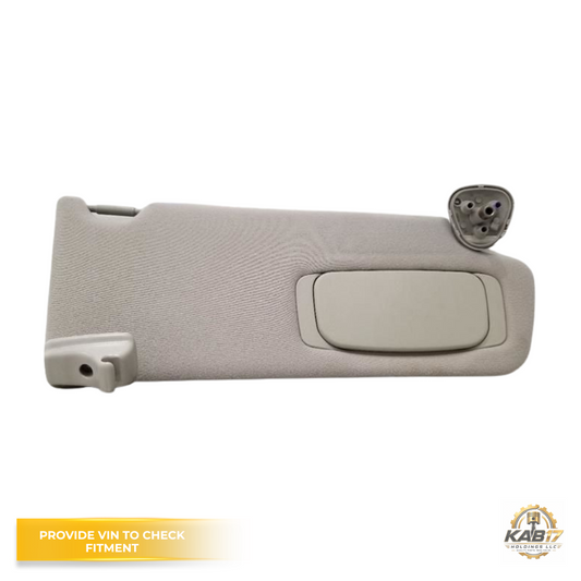 2009–2013 Toyota Tundra Gray Cloth Passenger RH Sun Visor Shade Gray OEM — view 1
