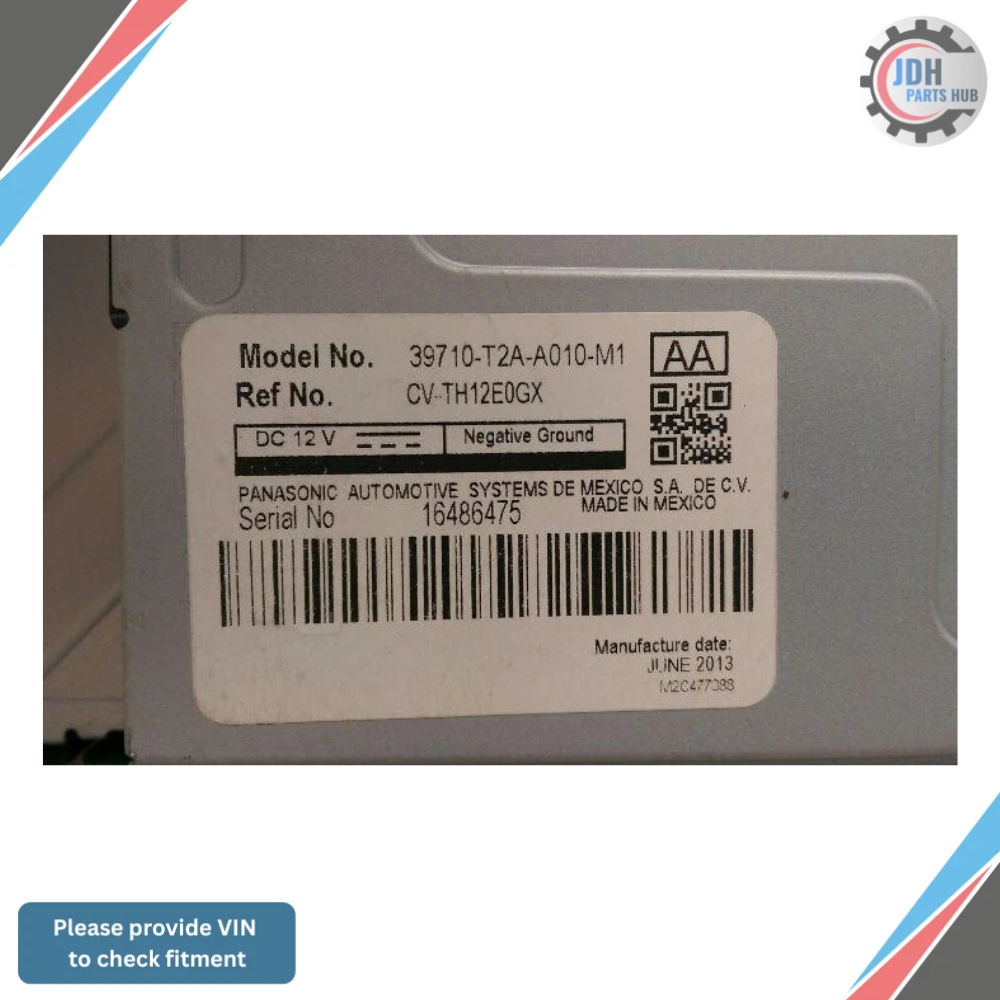 2013–2015 Honda Accord Information Display Screen Upper Dash OEM — view 3