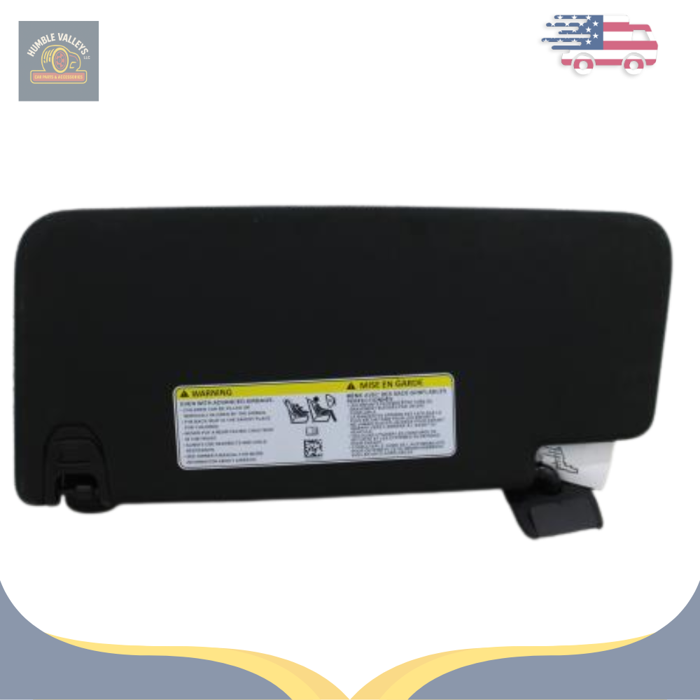 2019–2024 Dodge Ram 1500 Right Passenger Sunvisor Black Illuminated OEM — view 1