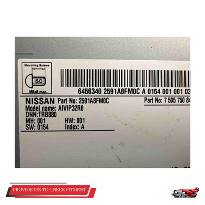 2018–2020 Nissan Rogue AM FM CD Radio Receiver OEM — view 4