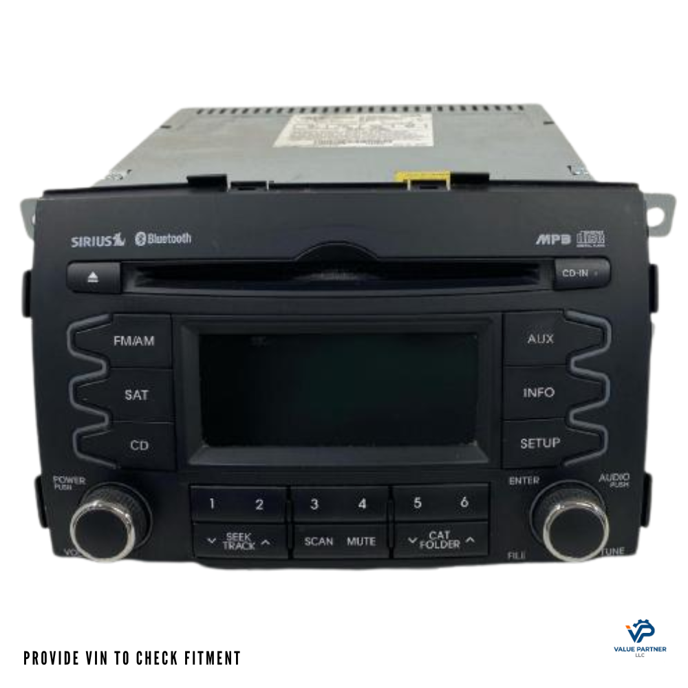 2010–2012 KIA Sorento Radio Receiver CD Player Bluetooth Sirius Satellite OEM — view 1
