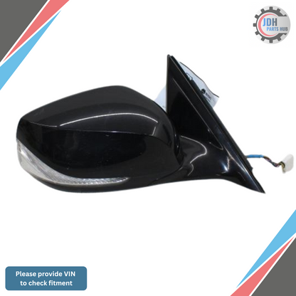 2014–2021 Infiniti Q50 Right Passenger Side Door Mirror Heated Gray — view 1