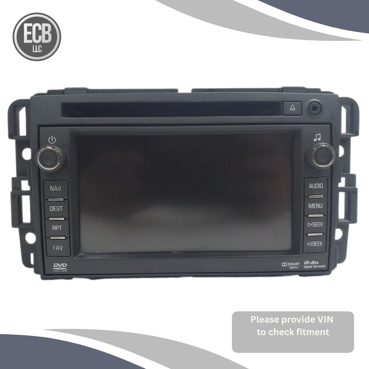 2011 Chevrolet Suburban 1500/2500/3500 Radio NAV Display Screen Option UUK OEM — view 1
