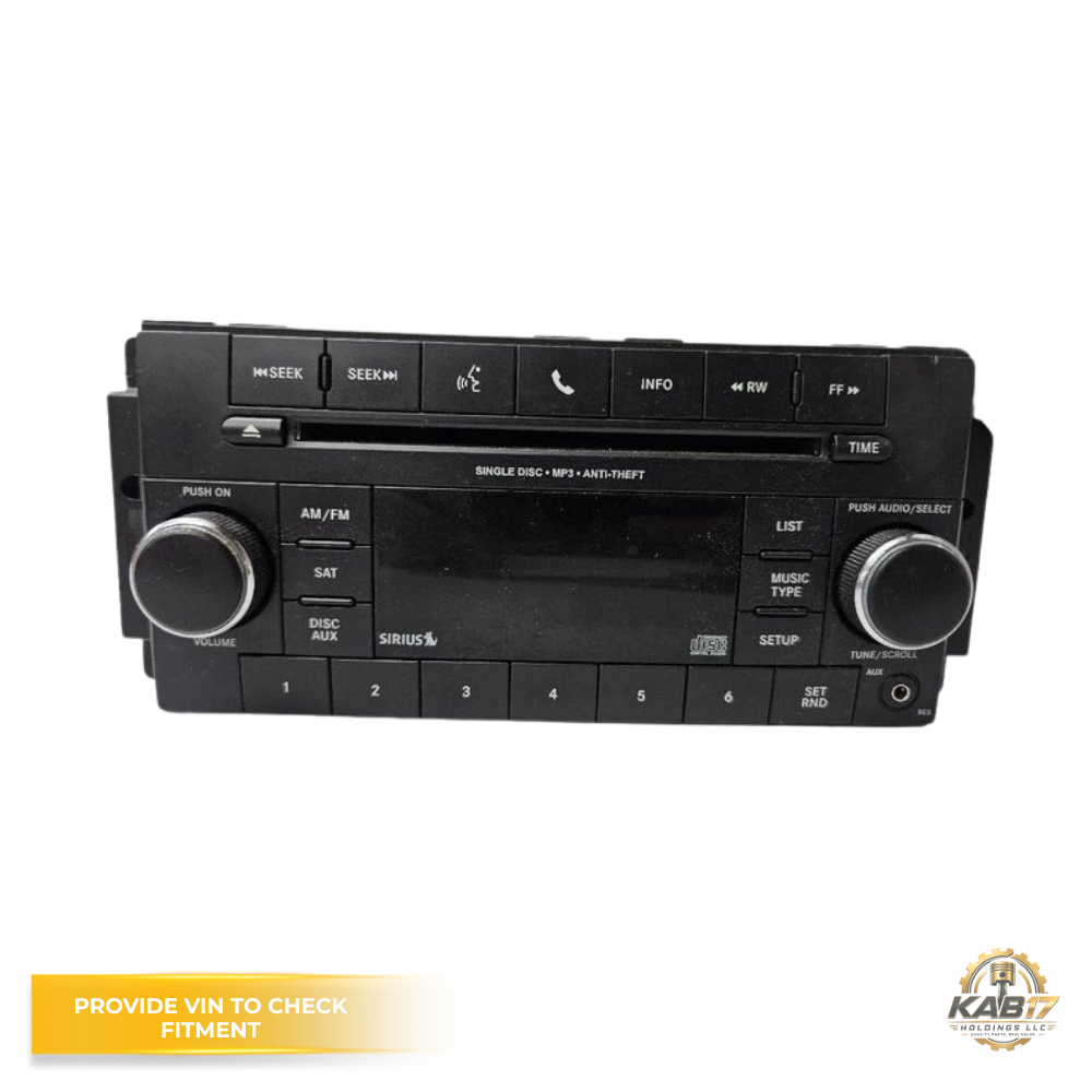 2012–2017 Jeep Patriot MP3 CD with Satellite Radio Receiver Face OEM — view 1