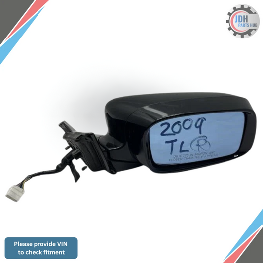 2009–2014 Acura TL Passenger Right Side View Door Mirror Assembly OEM — view 1