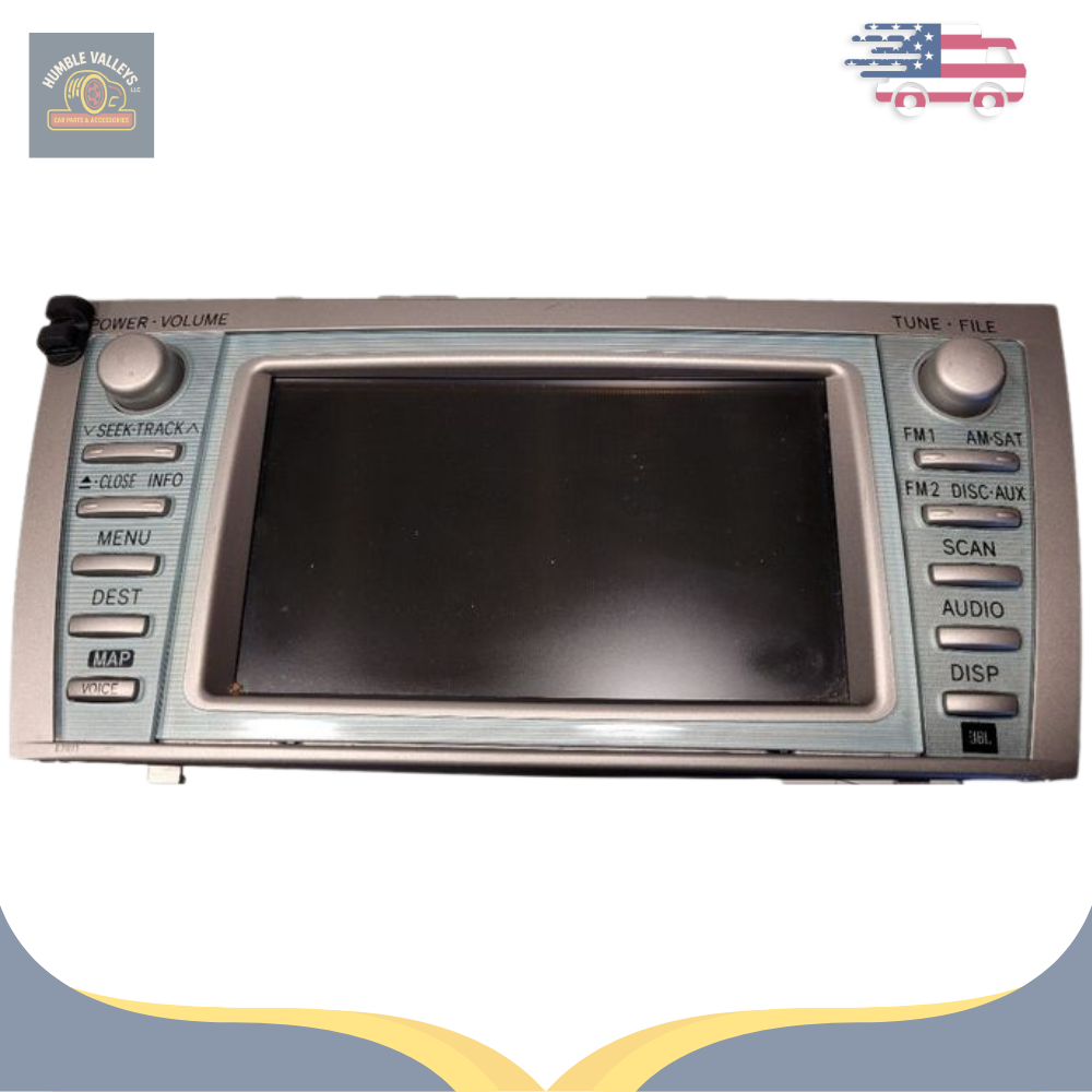 2007–2009 Toyota Camry Hybrid Am Fm Navigation Sat MP3 CD DVD Player Radio OEM — view 1