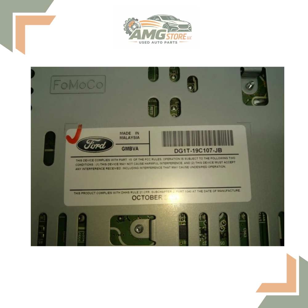 2013–2015 Ford Taurus Radio Receiver DG1T-19C107-JA thru JE — view 3