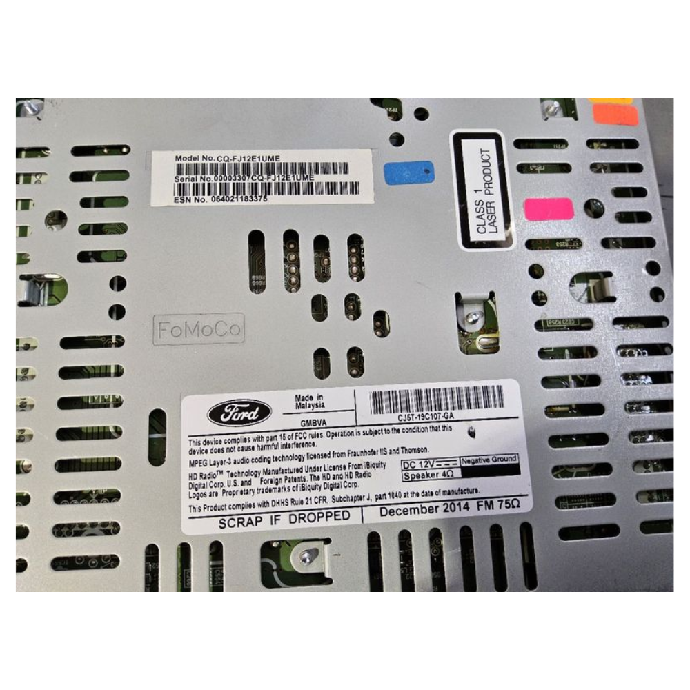 2015–2019 Ford Escape Am Fm Cd Mp3 Single Disc Radio Receiver OEM — view 3