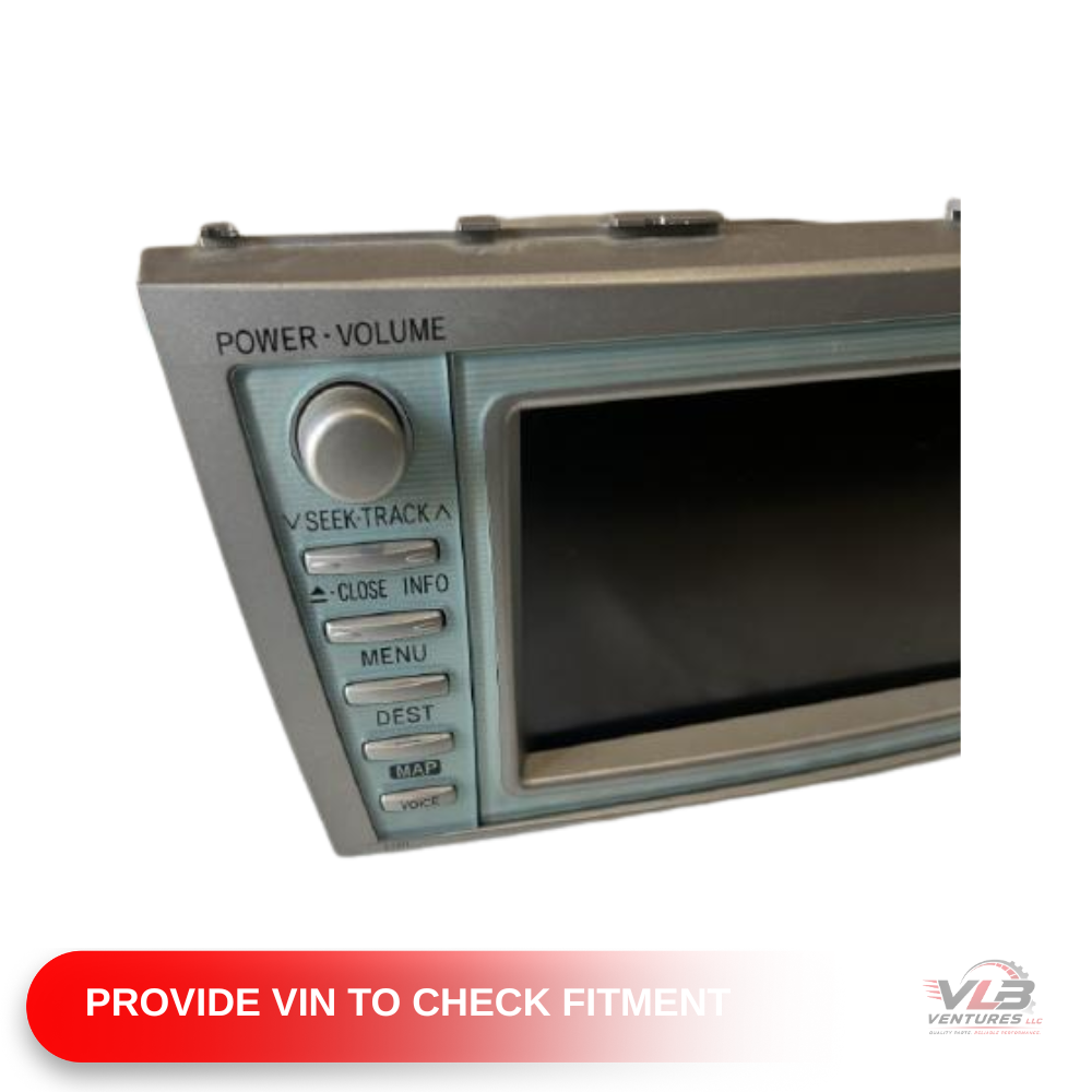 2007–2009 TOYOTA CAMRY HYBRID AM FM NAVIGATION SAT MP3/CD/DVD PLAYER RADIO E7011 — view 3