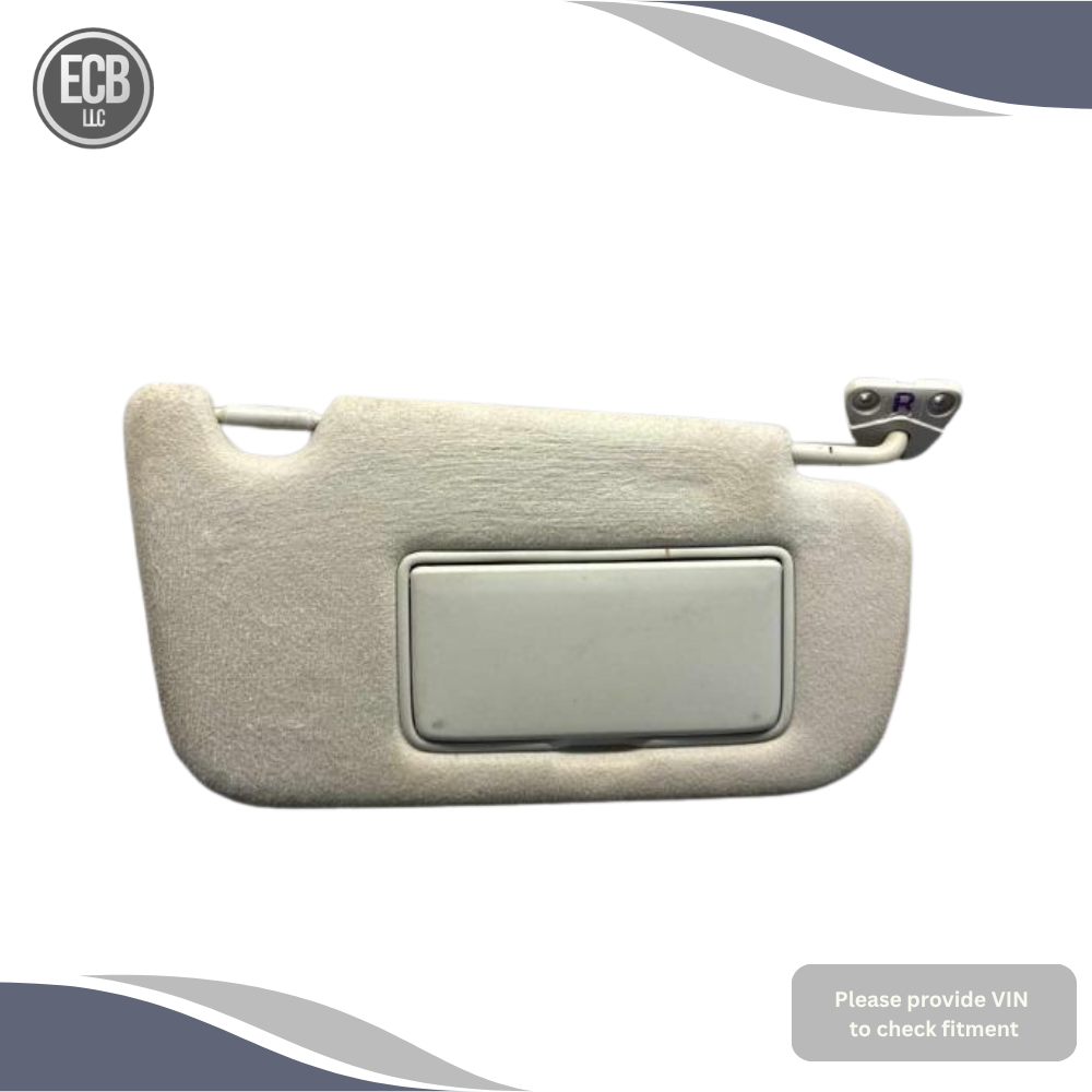 2013–2019 Nissan Sentra RH Passenger Sunvisor with Mirror OEM — view 1