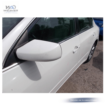 2007–2012 Nissan Altima Sedan Left Driver Side View Door Mirror White OEM — view 4