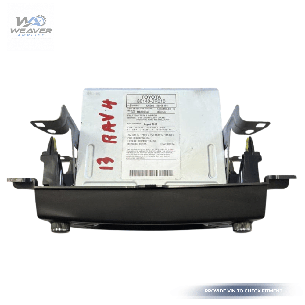 2013–2014 Toyota RAV4 Radio Display & Receiver Screen CD 100071 OEM 86140 0R010 — view 2