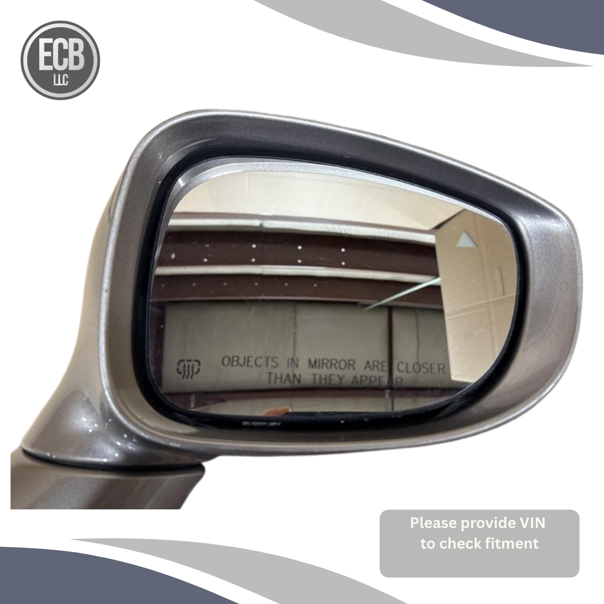 2017–2019 Chrysler Pacifica RH Power Heated Blind Spot Door Mirror Silver OEM — view 5