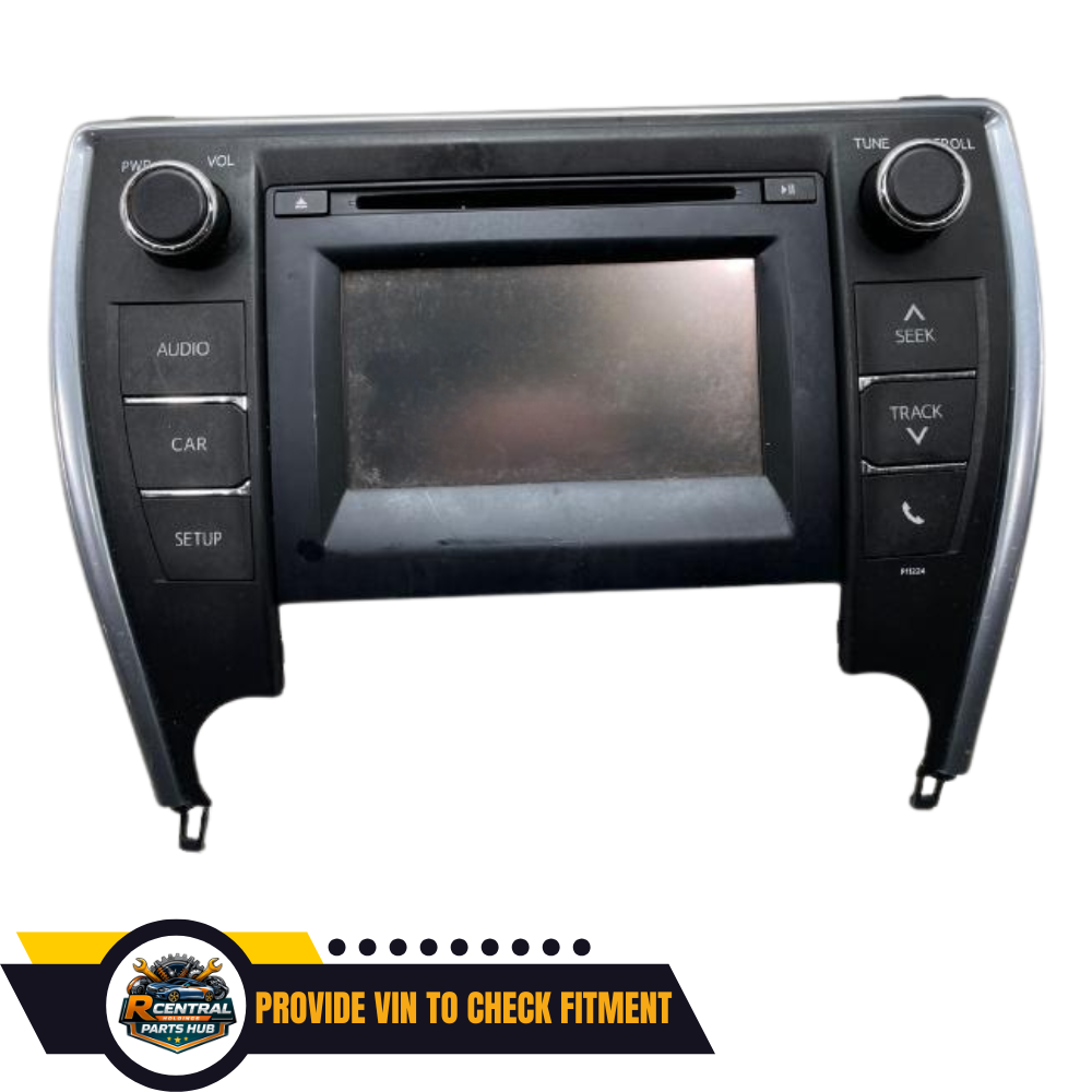 2016–2017 Toyota Camry Radio Touch Screen Display & Receiver ID P11224 OEM — view 1