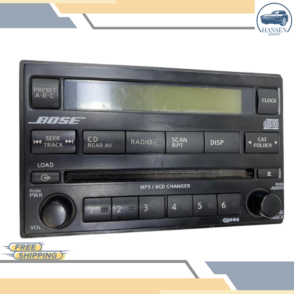 2005–2007 Nissan Pathfinder Radio AM FM 6 Disc CD Player OEM 28185-EA420 — view 2