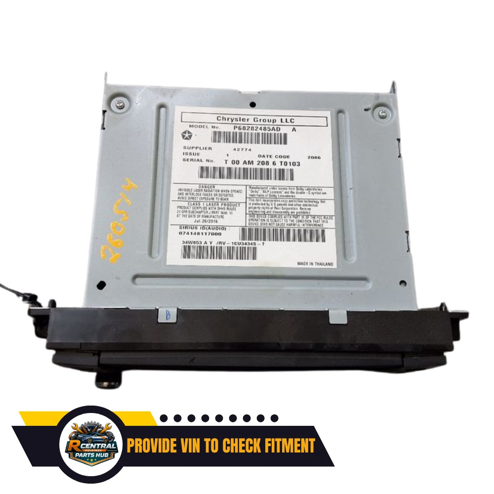 2012–2019 Dodge Caravan Radio Display Receiver Multimedia SAT AM FM CD RBZ OEM — view 2