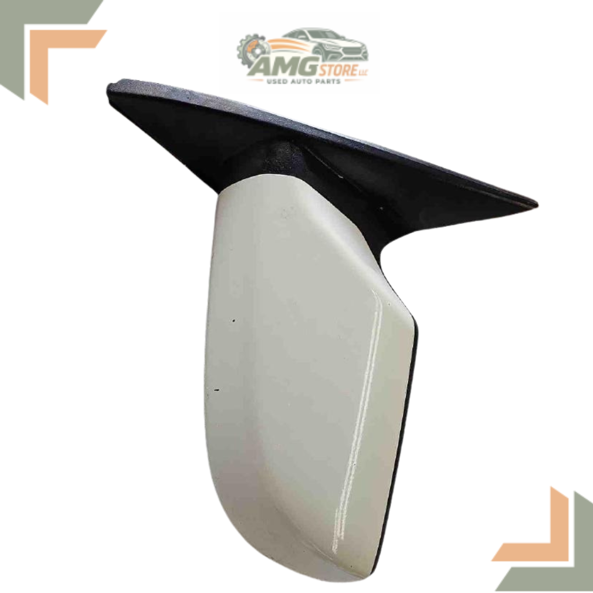 2007–2012 Nissan Altima Sedan Left Driver Side View Door Mirror White — view 3