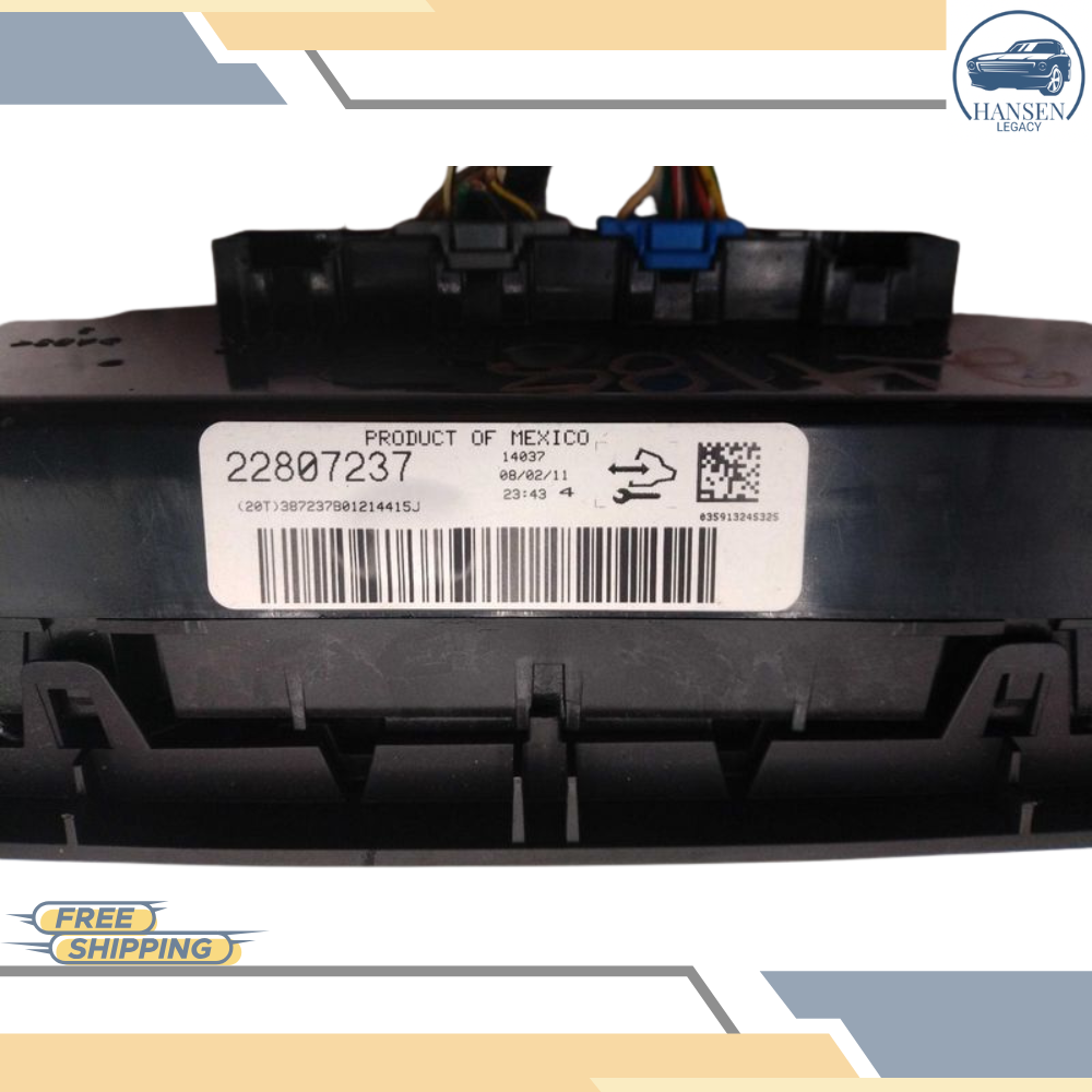 2010–2011 Chevrolet Silverado 1500 A/C AC Heater Temperature Control 10 11 — view 2