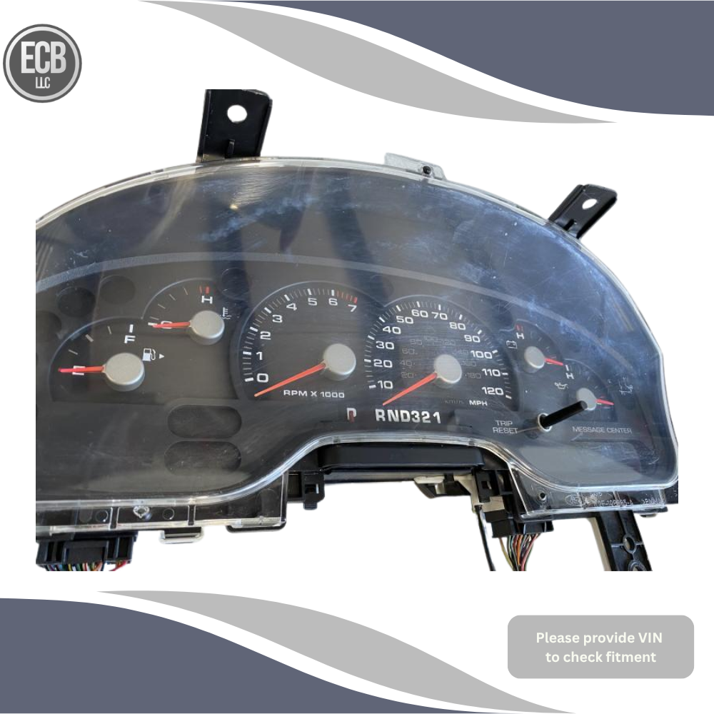 2004–2005 Ford Explorer Sport Trac Speedometer Cluster MPH with Message Center Oem — view 1
