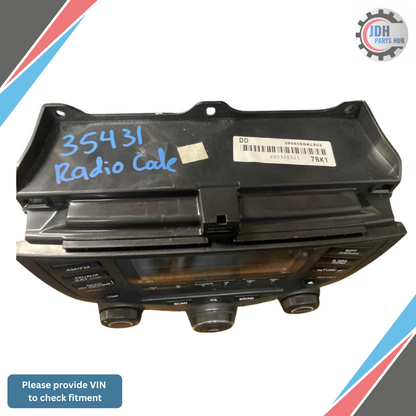 2004–2007 Honda Accord Radio AM FM Climate Control Temperature Panel OEM — view 2