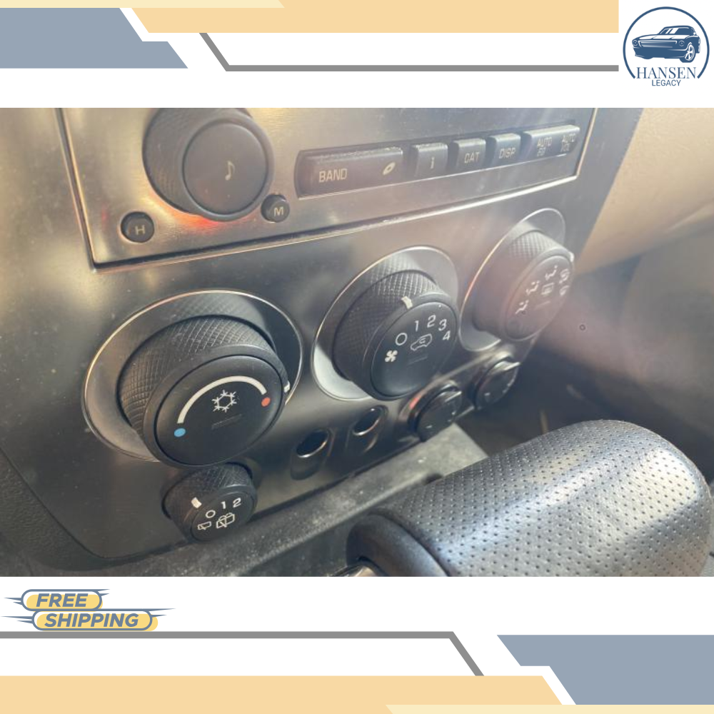 2006–2008 Hummer H3 Manual Climate AC Heater Temperature Control OEM — view 2