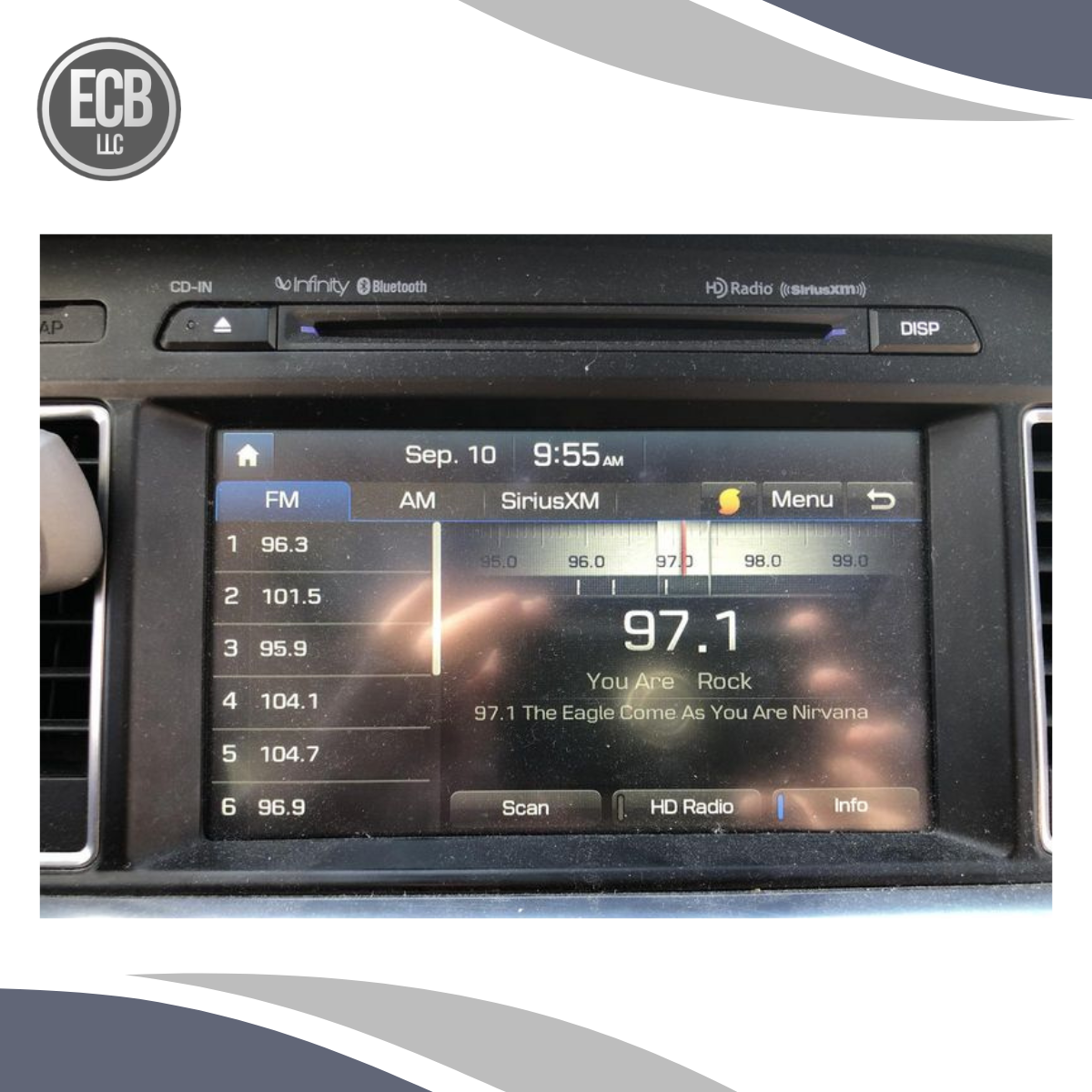 2016?17 Hyundai Sonata Navigation Radio Receiver Display Screen OEM — view 2
