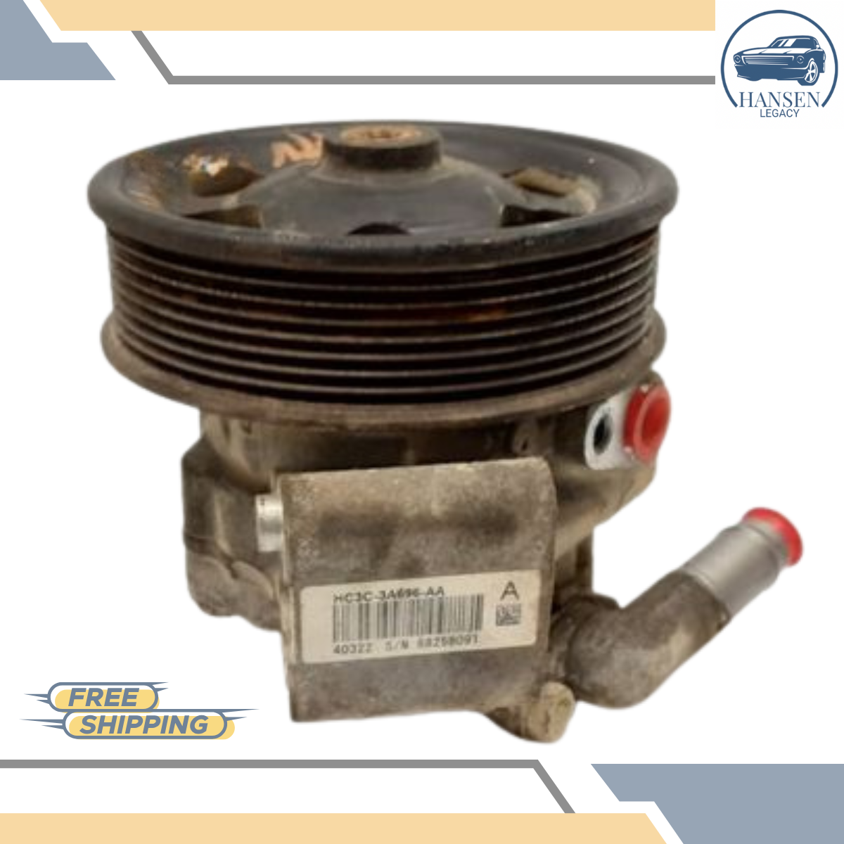 2017–2019 Ford F250 F350 F550 Power Steering Pump Super Duty 6.7L — view 3