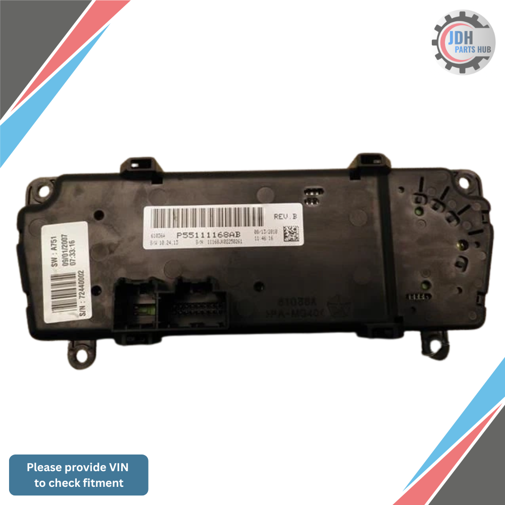 2011–2013 Jeep Wrangler Climate AC Heater Temperature Control OEM — view 2