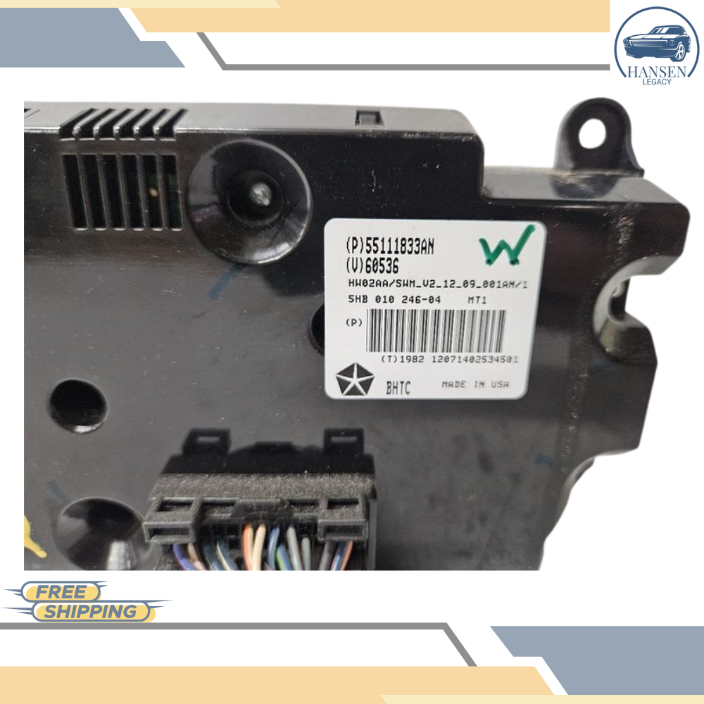 2011–2013 Jeep Grand Cherokee Manual Climate AC Heater Temperature Control OEM — view 2