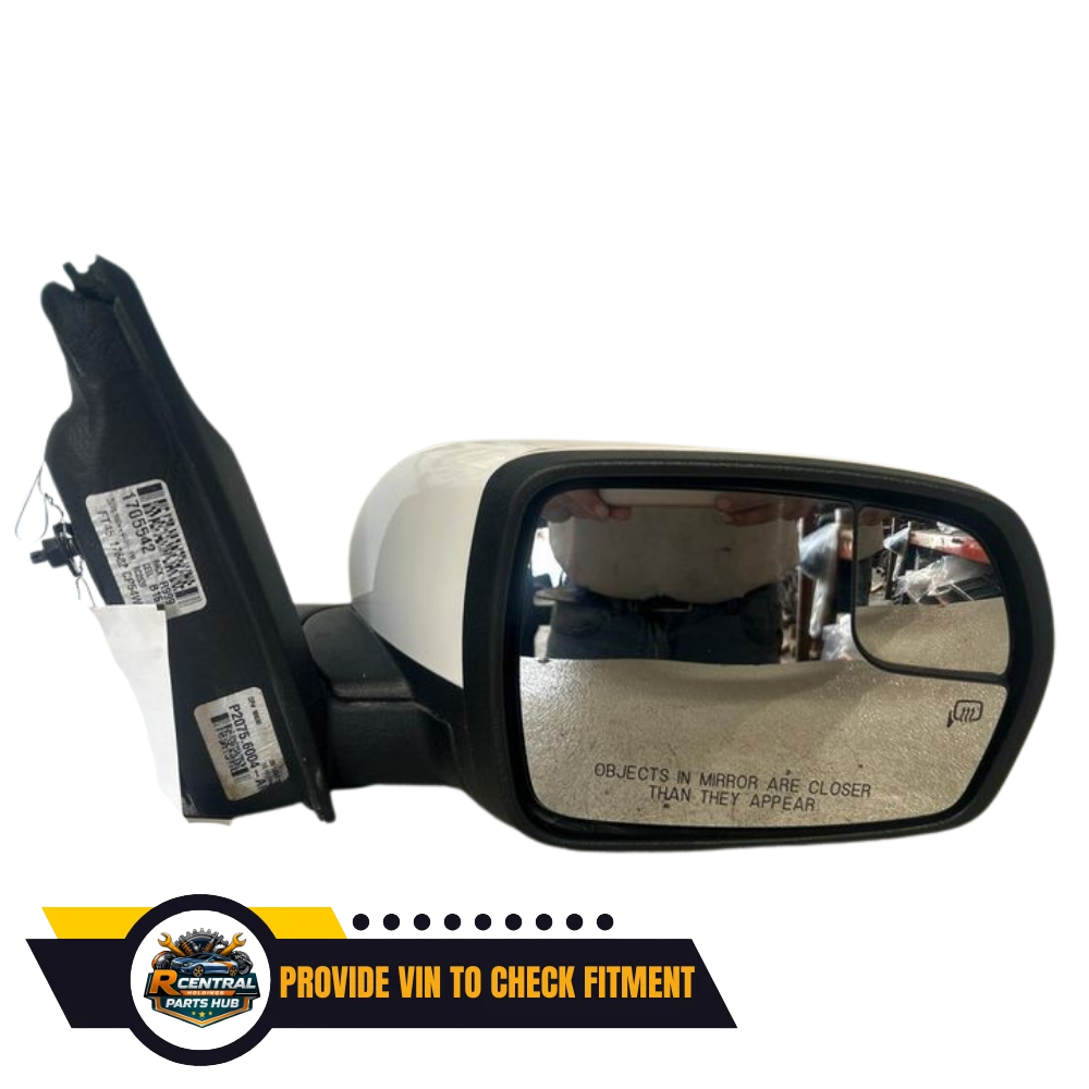 2015–2018 Ford Edge Right Passenger Side Door Mirror Assembly White Heated OEM — view 1