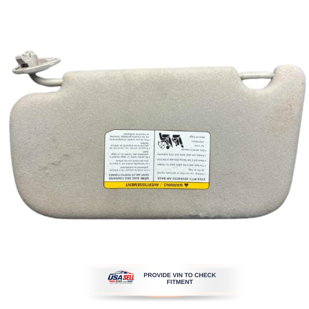 2013–2019 Nissan Sentra RH Passenger Sunvisor Sun Visor with Mirror OEM — view 1