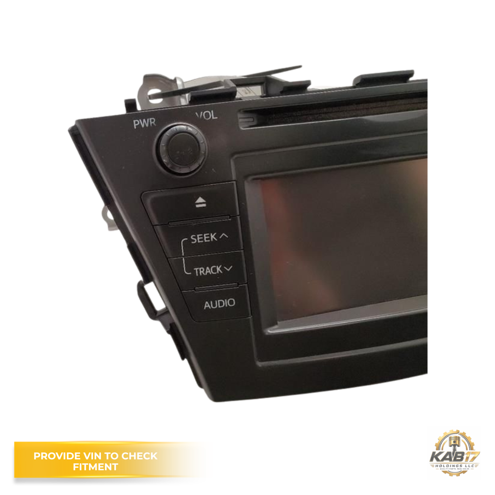 2012–2014 Toyota Prius V Display Screen CD Radio Receiver OEM 57010 — view 2