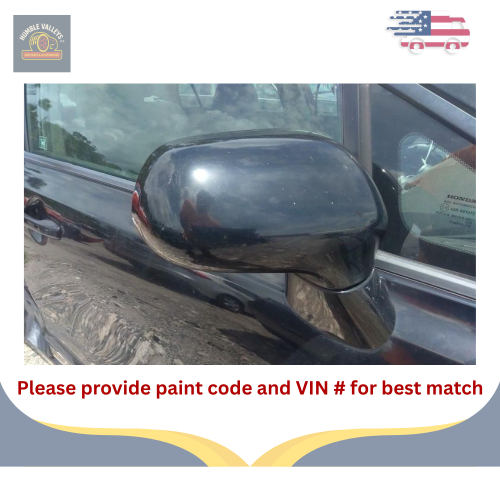 2006–2011 Honda Civic Sedan Right Passenger Side View Door Mirror Black RH — view 1