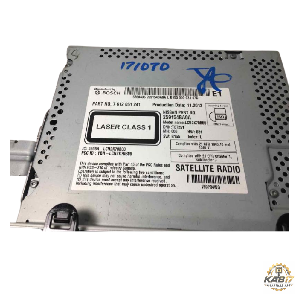 2014–2016 Nissan Rogue AM FM CD Navigation Radio Receiver OEM — view 2